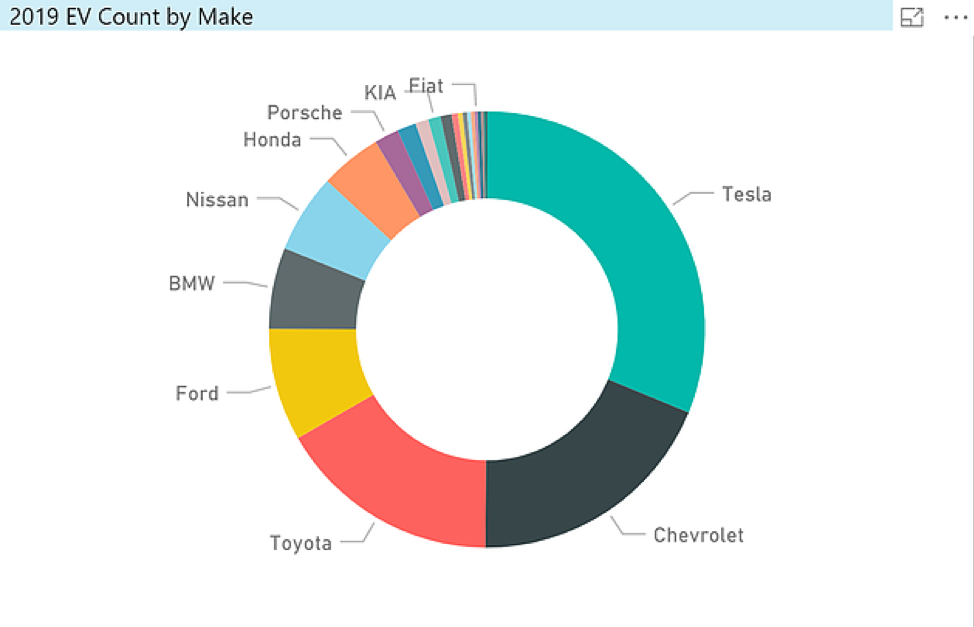 Share of EVs by Make