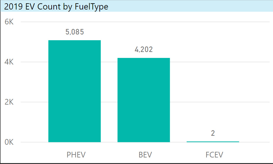 2019 EV Count By Fuel Type 2019 EV Count By Fuel Type