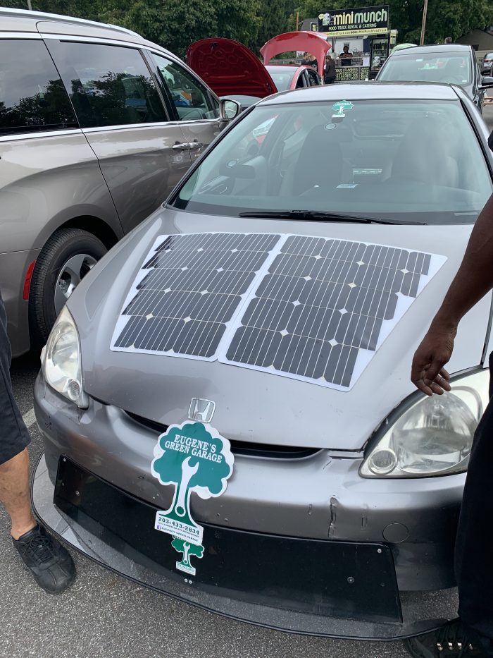 Honda Insight with Solar Panels from Eugene's Green Garage