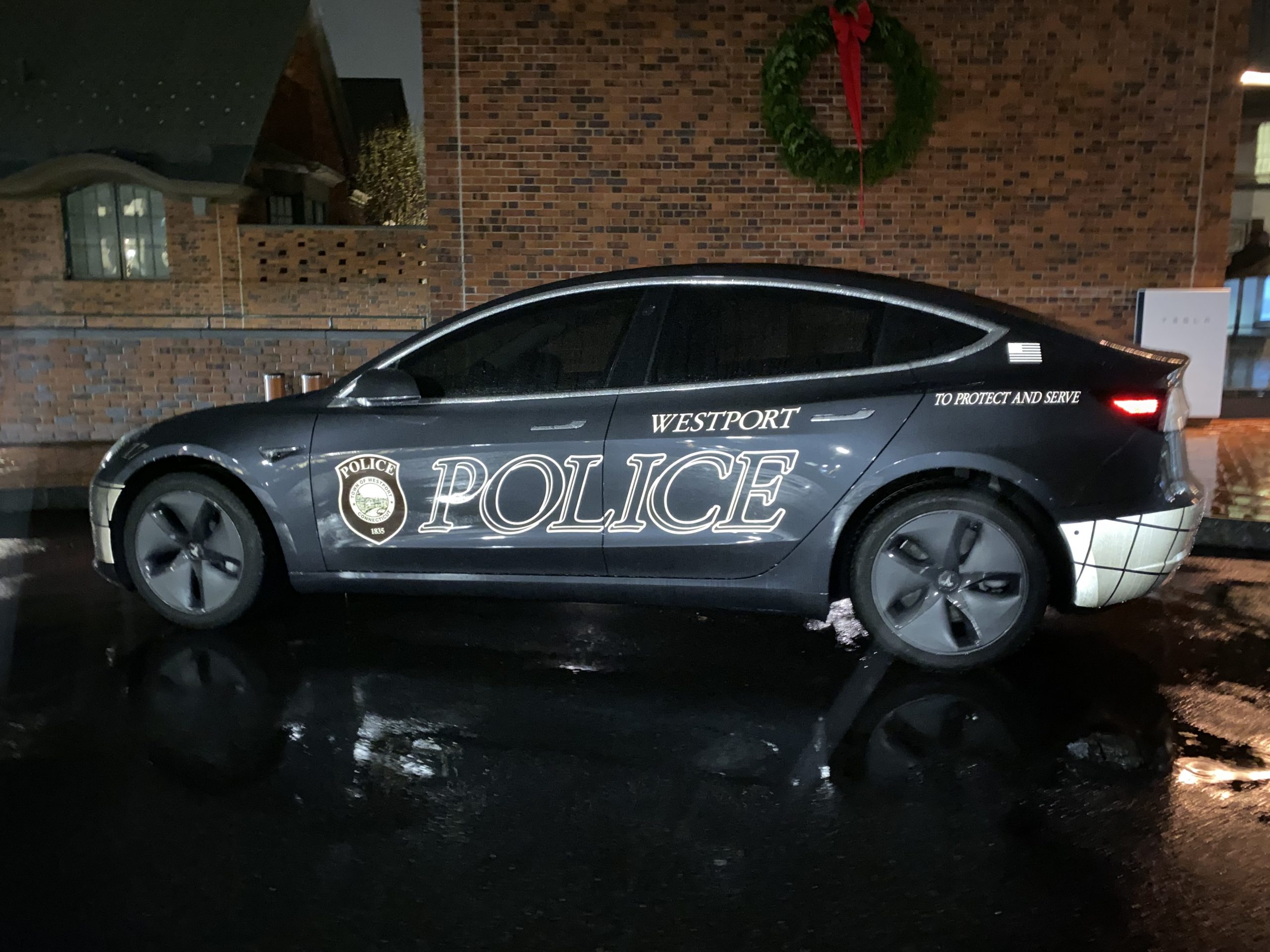 Westport Police Department Tesla Model 3