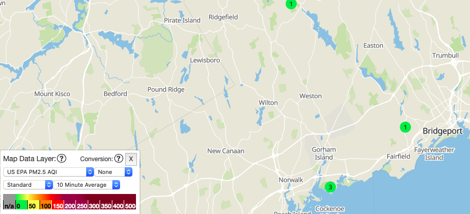 Fairfield County Air Quality May 9, 2020