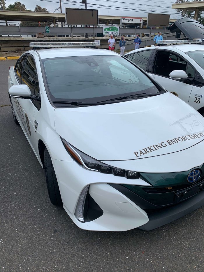 Westport Prius Prime Parking Enforcement Vehicle