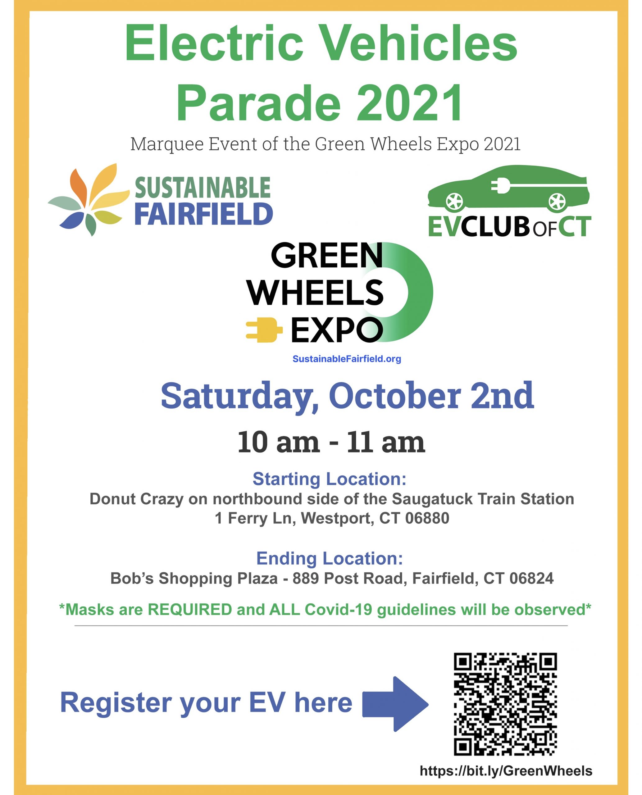 EV Parade and Green Wheels Expo, Westport and Fairfield
