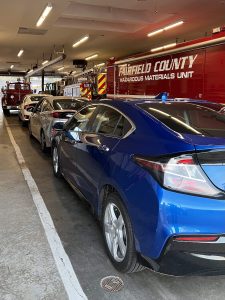 EVs at fire department for training