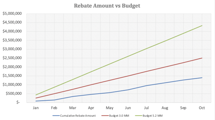 2021 Rebates vs Budget