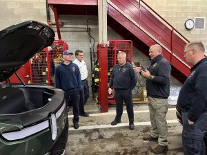 first responders learning about the Rivian