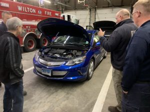 Chevy Volt being inspected