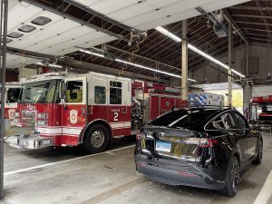 Tesla Model Y at Wilton FD