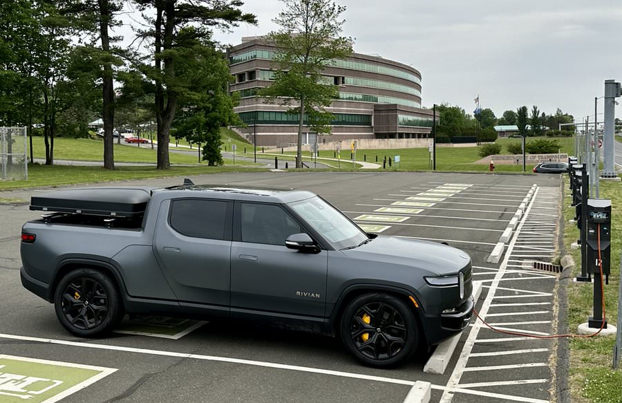 Rivian, Chargers, and Department of Transportation Headquarters
