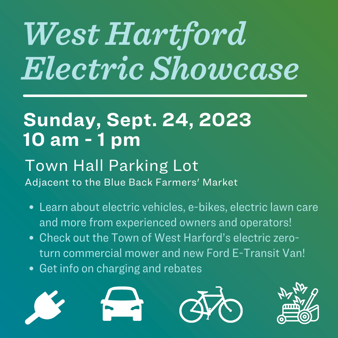 West Hartford EV Showcase Sept 24, 2023