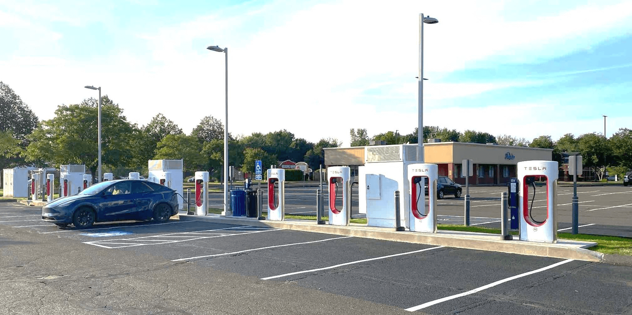Tesla Magic Dock Superchargers Enfield CT