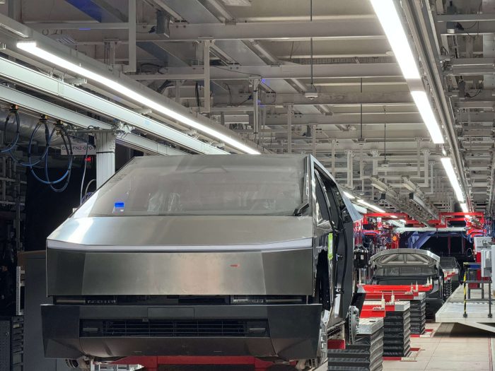 Tesla Cybertruck in production