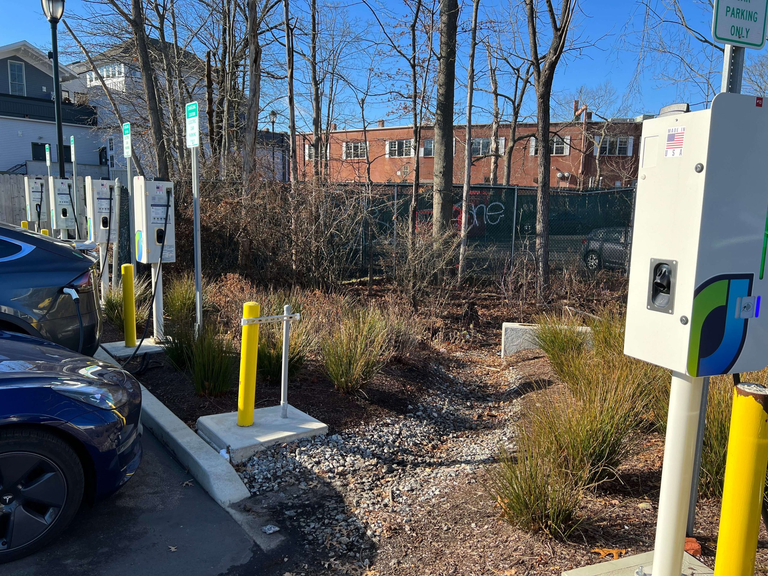 EVs Charging in Baldwin Lot, Westport 3