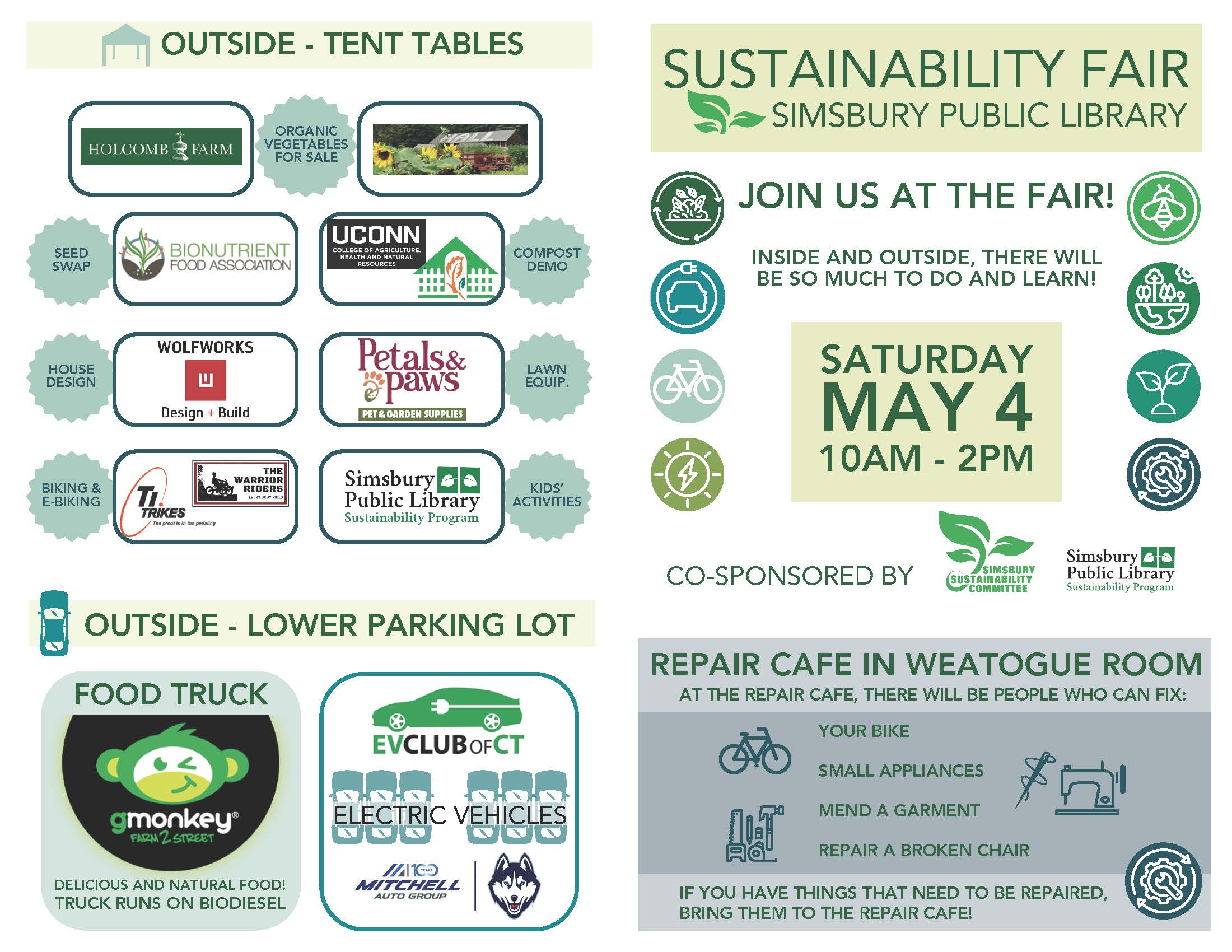 Simsbury Sustainability Fair Flyer