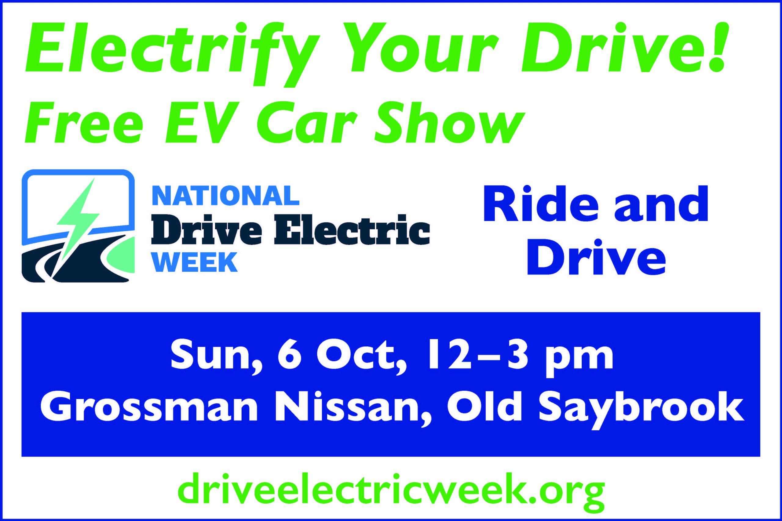 NDEW EV Ride and Drive and Showcase event in Old Saybrook