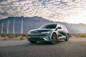 2026 Hyundai Ioniq 5 with wind turbines