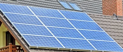 solar panels cropped roof